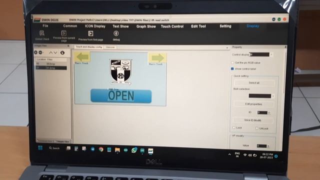 Touch Screen (DWIN) to Monitor Sensor Status (Reed Switch) using Node MCU смотреть онлайн