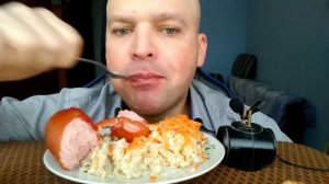 МУКБАНГ САРДЕЛЬКИ и рис / ОБЖОР морковь по корейски