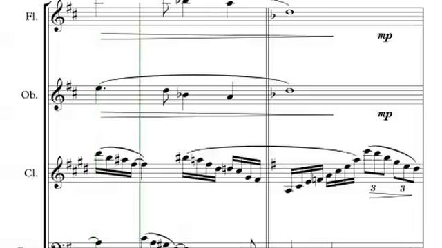 Divertimento for Woodwind Quartet Movement 2 смотреть онлайн