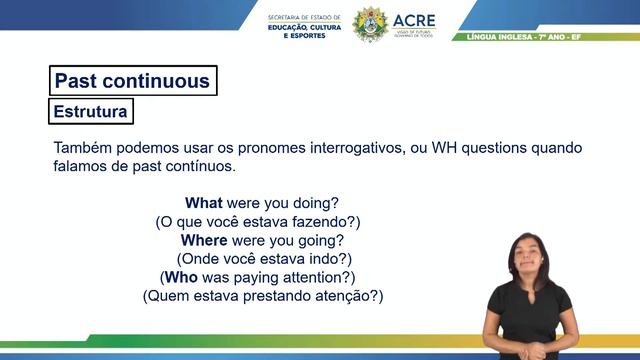 7º Ano - Língua Inglesa - Aula 18 - Past Continuous - Nível Básico смотреть онлайн