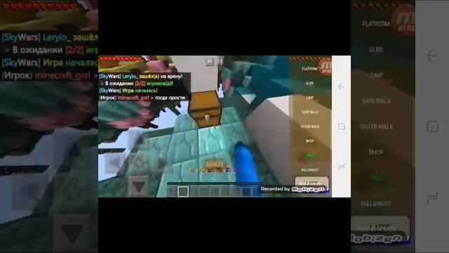 Играю с читам в сервер Mczone Minecraft Pe