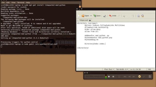 Apache and mod python PSP Handler www bajaryoutube com смотреть онлайн