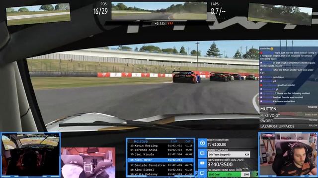 rFactor 2 - GT Pro Series Event 2 - Racing Corvette GT3 at Portland смотреть онлайн