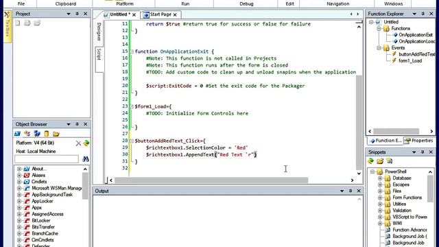PowerShell Studio 2012 - Creating a Basic GUI смотреть онлайн