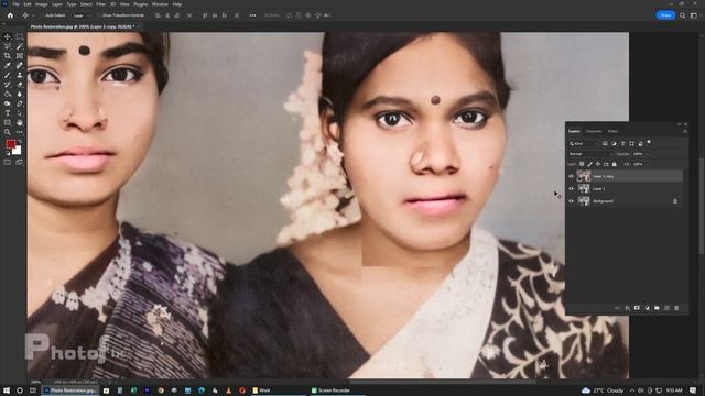 Neural filters, Photo Restoration Adobe PhotoShop 2023 смотреть онлайн