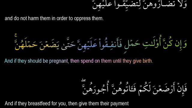 HOLY QURAN: SURAH AT-TALAQ (The Divorce) CHAPTER 65 смотреть онлайн