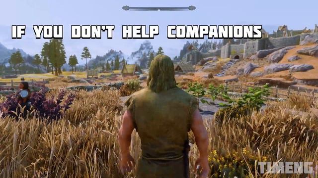 Skyrim ٠ What Happens If You Don't Help Companions Kill The Giant