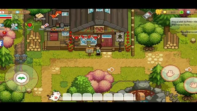 Harvest Town - How to upgrade axe and Build Well #day5 смотреть онлайн
