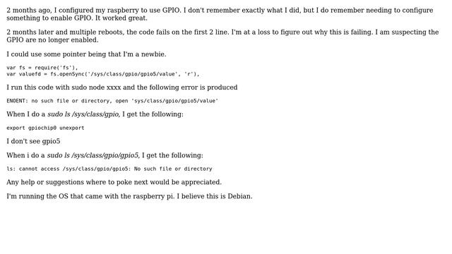 Raspberry Pi: GPIO stop working nodejs Raspberry Pi, Gpio no longer enable смотреть онлайн