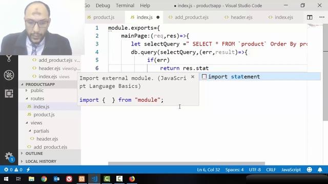 15 Project1 Products Nodejs index page get all products from database to render смотреть онлайн