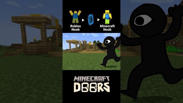 What if Roblox Noob visit minecraft world Shorts смотреть онлайн