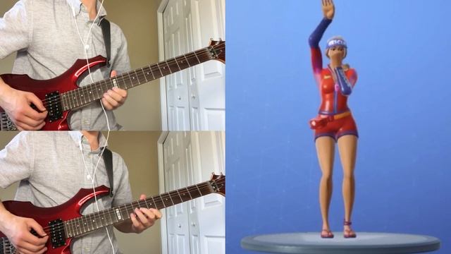 Fortnite Deep End Emote Music on ELECTRIC GUITAR (with tabs!) смотреть онлайн