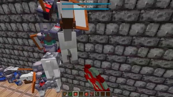 Mod Lord of Banner Warden Madness war with armies in Minecraft