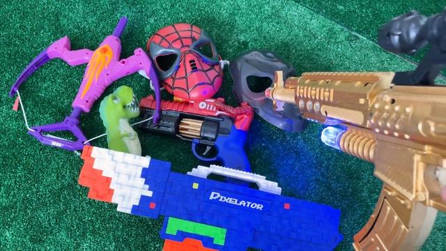 Collection Sniper Rifles and Spiderman, M416, Machine Gun, Car98, Nerf Gun, Roblox Gun смотреть онлайн