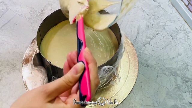 Банановый Чизкейк без выпечки с Творогом!!Карамельный банан! смотреть онлайн