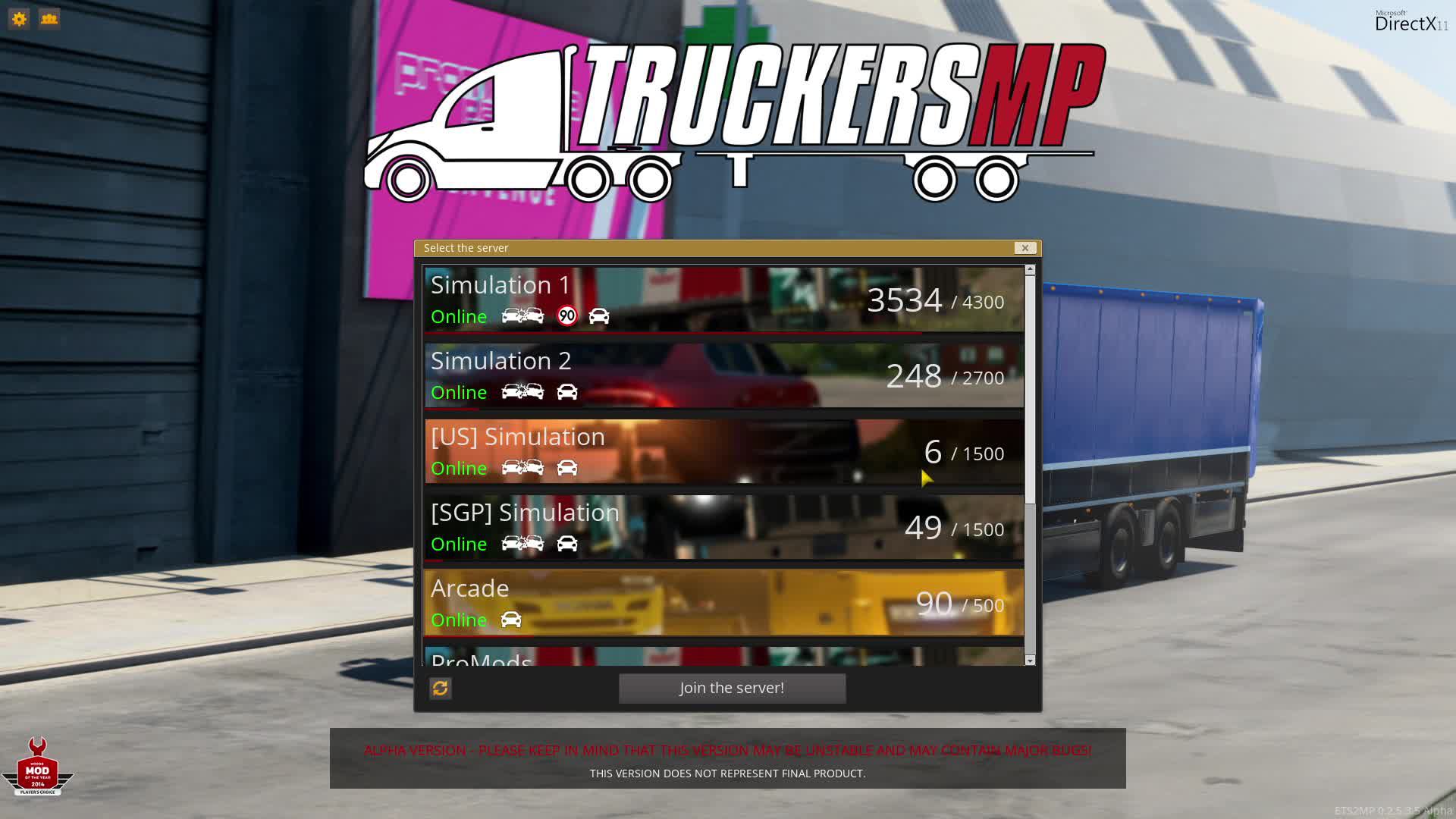 TruckersMP Вечерние покатушки