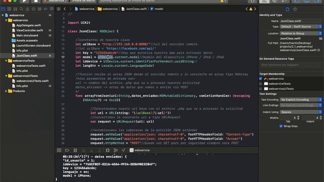 Swift + PHP + MySql + JSON, web service básico смотреть онлайн