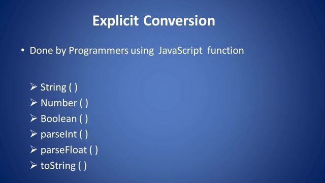 JavaScript Type Conversion in Tamil | JS Implicit Explicit Type Conversion [Class - 7] смотреть онлайн