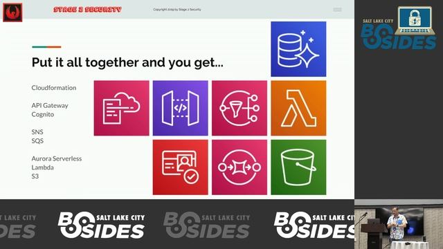 BSidesSLC 2019 - I Find Your Lack of Serverless Disturbing! Leveraging the Cloud to Automate the Mu смотреть онлайн