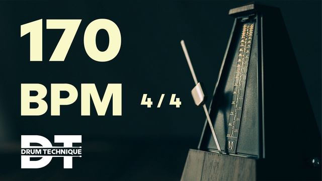 170 BPM ONLINE METRONOME 4/4 cowbell sound #study смотреть онлайн
