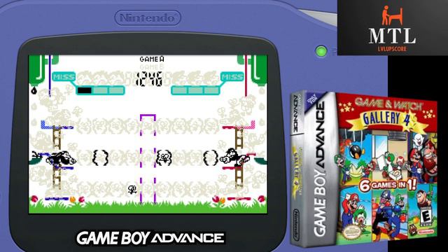 Game & Watch Gallery 4 (GBA Emulated) Donkey Kong 3 / Classic / Easy / 2419 смотреть онлайн