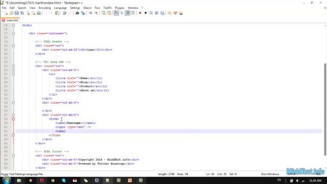 Hướng dẫn Twitter Bootstrap: Dựng layout đơn giản смотреть онлайн