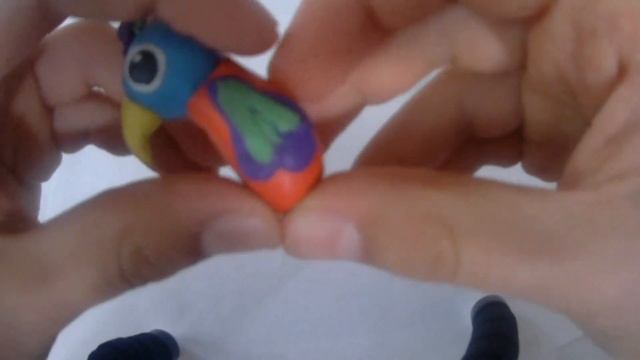 Как слепить ПОПУГАЯ из ПЛАСТИЛИНА? смотреть онлайн