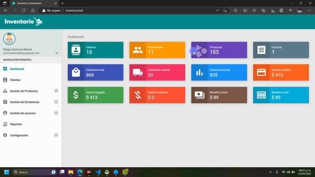 Sistema de Gestión de Inventarios Desarrollado en Laravel, MySQL y Vue.js. смотреть онлайн