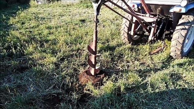 Самодельный ямобур для трактора смотреть онлайн