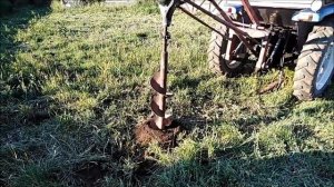 Самодельный ямобур для трактора