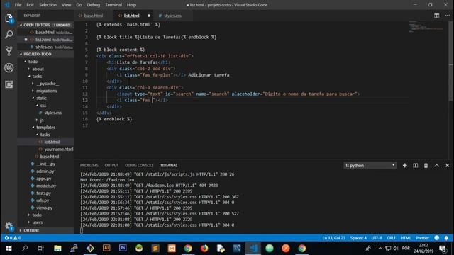 Curso de Django 2 #07: Criando o layout da aplicação смотреть онлайн