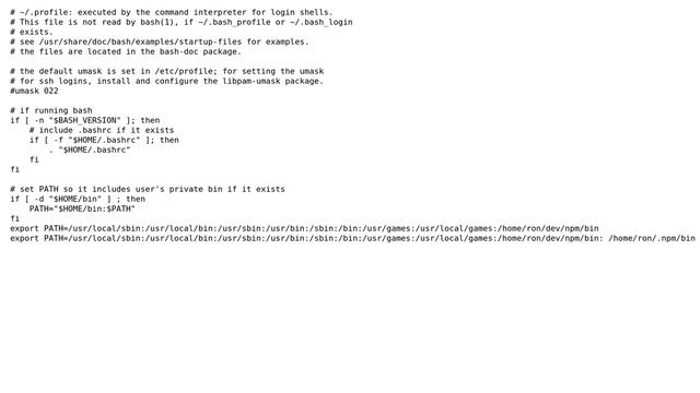 Ubuntu: '/home/ron/.npm/bin' not a valid identifier смотреть онлайн