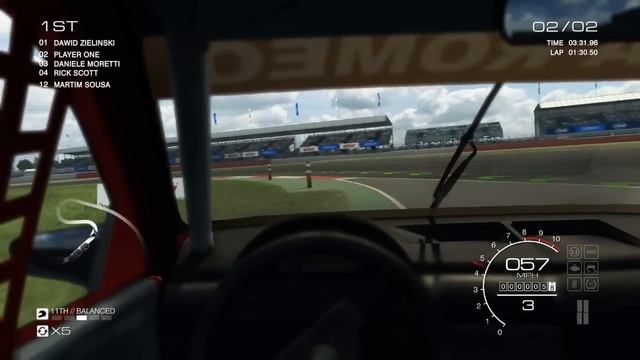 Grid Autosport PC [HD]: Alfa Romeo 155 TS in Silverstone 2009 GP Circuit, Touring Legends Pack DLC смотреть онлайн