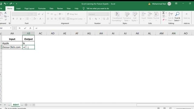 How to Use RIGHT Formula in M.S. Excel in Urdu / Hindi смотреть онлайн