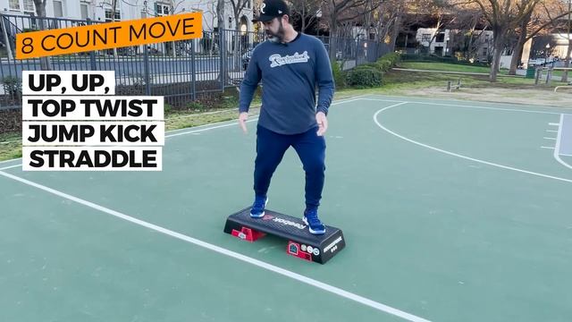 06 Up, Up, Top Twist, Jump Kick Straddle - Reversehook Happy Stepper Breakdown Series