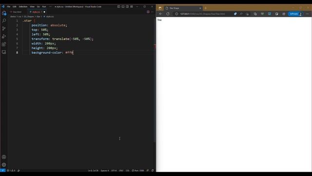 CSS Tutorial: Star Shape #html #css #tutorial #shape #star