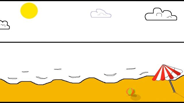 Море (анимация в Paint) смотреть онлайн