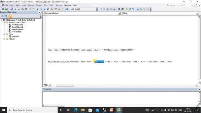 VBA code to insert data in SQL server from Excel Userform. смотреть онлайн