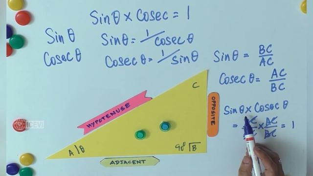 Trigonometric identities :– Sin Ө x Cosec Ө = 1 смотреть онлайн