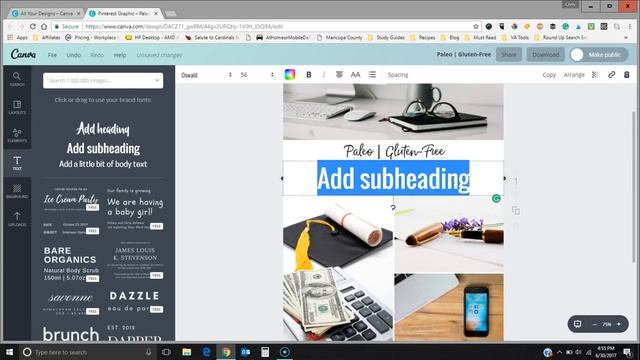 How to Create a Pinterest Collage Template in Canva for Work смотреть онлайн