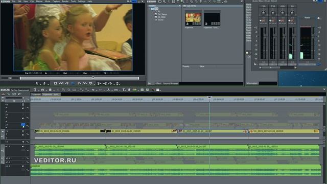 EDIUS 7 + EDIUS 6.5 с Pluraleyes (1 способ)