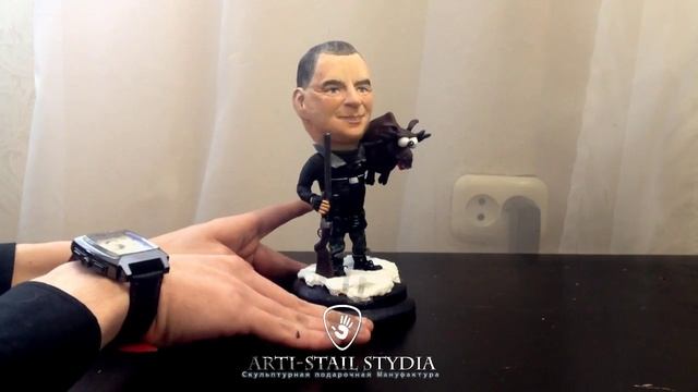 Уникальный подарок Охотнику - Портретная статуэтка смотреть онлайн