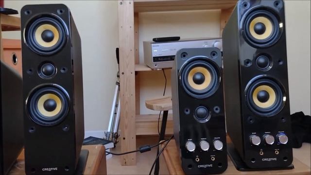 Creative T20 Series II vs Creative T40 Series II || Sound Demo w/ Bass Test смотреть онлайн