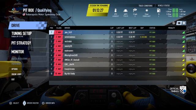 AOR triple crown Indy500 qualifying смотреть онлайн