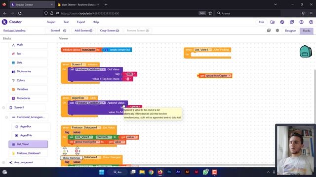 Kodular Firebase Database - Listeden Veri Silme, Liste Eleman Silme, Remove Item | Kodular Dersleri смотреть онлайн