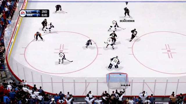 NHL 09 Gameplay Anaheim Ducks vs Atlanta Thrashers смотреть онлайн