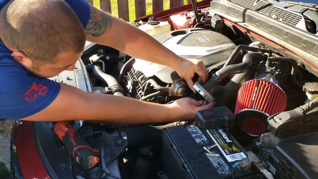 Kia Optima 2.0T DIY Air Intake and BOV Spacer! смотреть онлайн