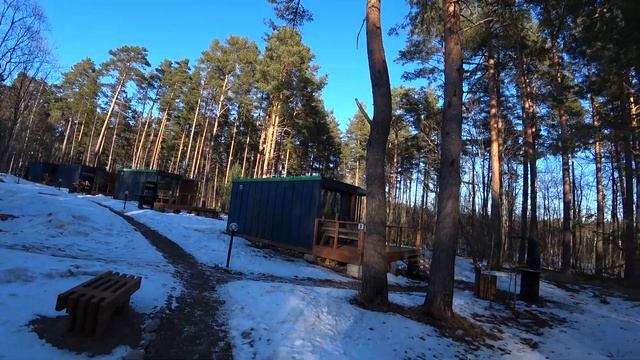 Домики в лесу. "Сова на заливе" Ленинградская область. смотреть онлайн