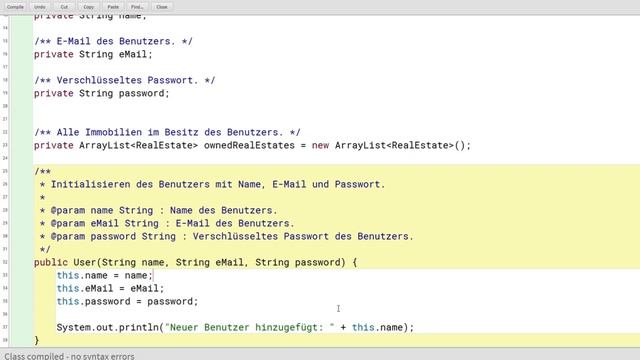 Java Client-Server-Anwendung | Projekt Immobilienportal | Folge 8 | Speichern von neuen Benutzern смотреть онлайн