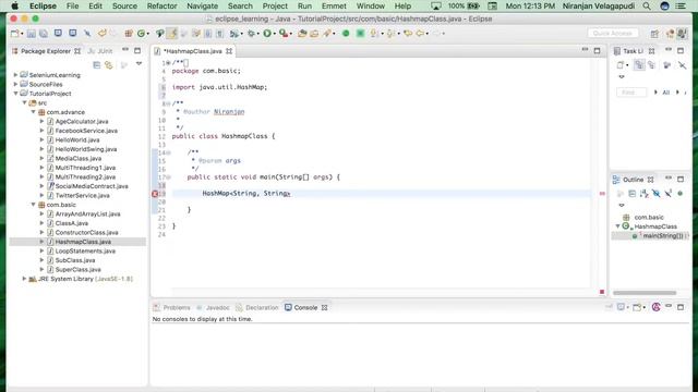Learning Java - (Video 17) Tutorial Series - HashMap Collection Example смотреть онлайн